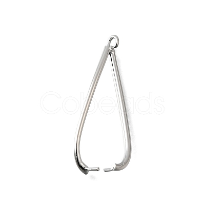 Brass Ice Pick Pinch Bails KK-P306-12B-P-1