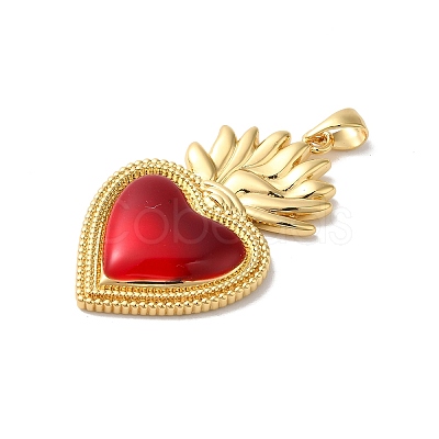 Rack Plating Brass Enamel Pendants KK-G504-25A-03-1