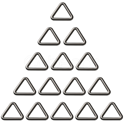 20Pcs Triangle Alloy Linking Rings FIND-CY0001-17B-1