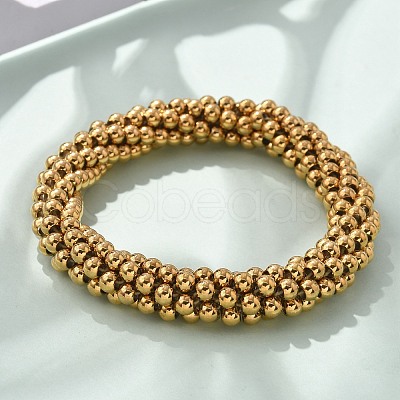 304 Stainless Steel Bracelets STAS-D330-01G-1