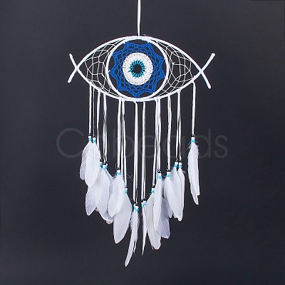 Creative Evil Eyes Dream-catching Decoration Pendant LS-HJEW-K034-02-1