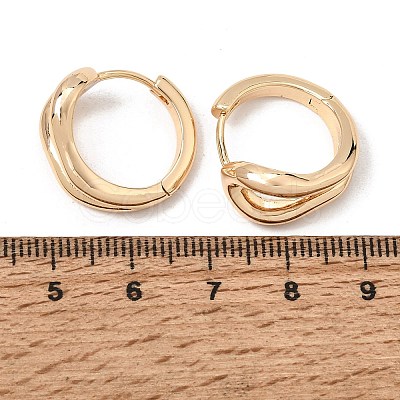 Brass Hoop Earrings for Women KK-CBA341B-12G-1