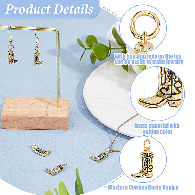 5Pcs Brass Enamel Pendants KK-HS0015-73-1