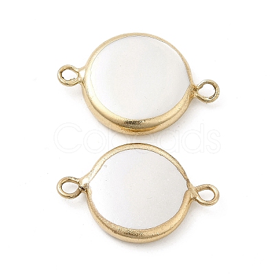 Shell Pearl Connector Charms PEAR-P004-56KCG-1