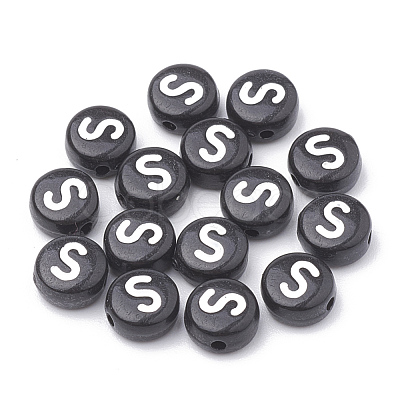 Opaque Acrylic Beads SACR-N002-02S-1