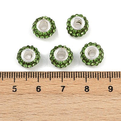 Resin Rhinestone Beads CPDL-H001-10x7mm-15-1