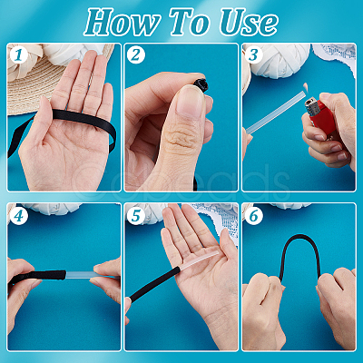 Polyester Elastic Cords EC-WH0026-026B-1