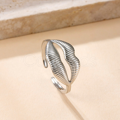 304 Stainless Steel Cuff Rings FS-WG8D32D-09-1