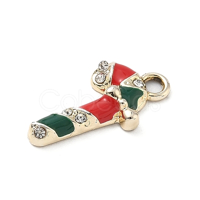 Christmas Themes Alloy Rhinestone Pendants PALLOY-P313-02B-G-1