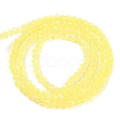 Baking Paint Transparent Glass Beads Strands DGLA-F029-J2mm-06-1