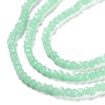 Baking Paint Imitation Jade Glass Bead Strands LS-DGLA-A034-J2MM-A22-1