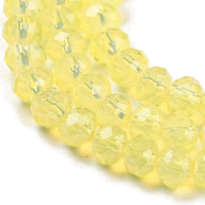 Baking Paint Transparent Glass Beads Strands DGLA-A034-J2mm-B07-1