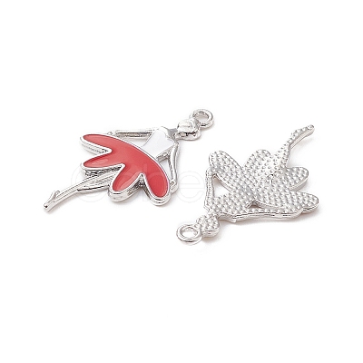 10Pcs 5 Colors Alloy Enamel Pendants ENAM-YW0002-90-1
