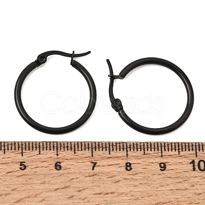 201 Stainless Steel Hoop Earrings SA-CBA4A0D-16EB-A-1
