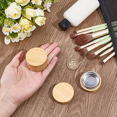 15G Bamboo & Aluminum Cream Jar CON-WH0112-016B-1
