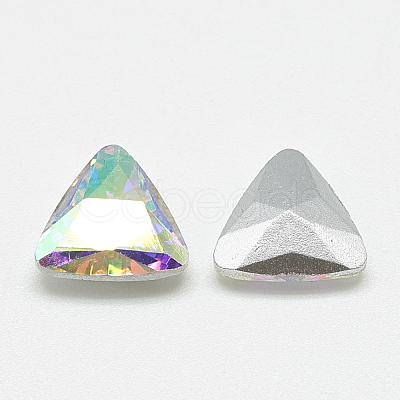Pointed Back Glass Rhinestone Cabochons RGLA-T087-12mm-05-1
