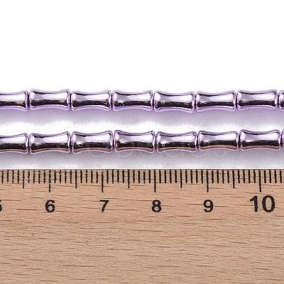 Electroplate Glass Beads Strands EGLA-Q128-13B-1
