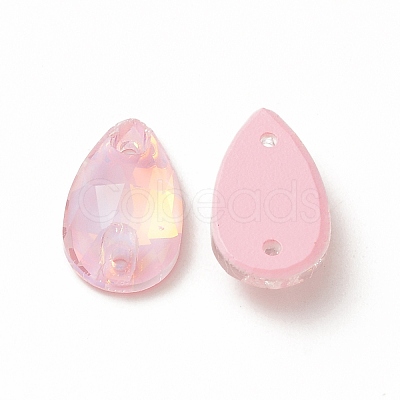 Mocha Effect Teardrop Shape Sew on Rhinestone GLAA-A024-04C-1