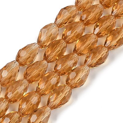 Glass Beads Strands GLAA-R024-11x8mm-17-1