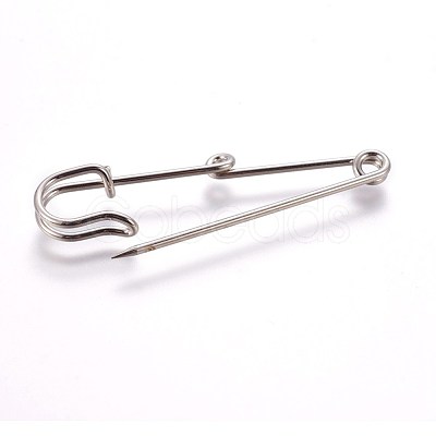 Iron Brooch Findings IFIN-WH0040-01P-1