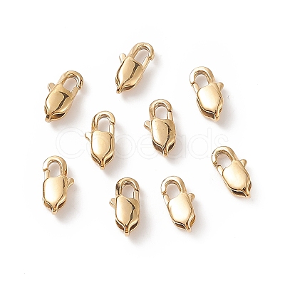Ion Plating(IP) 304 Stainless Steel Lobster Claw Clasps LS-STAS-F094-05A-G-1