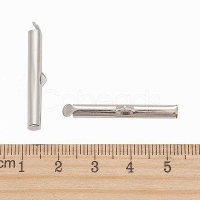 Iron Slide On End Clasp Tubes X-IFIN-R212-3.0cm-P-1