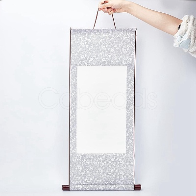6Pcs 6 Style Polyester Vertical Painted Scroll AJEW-NB0002-91-1