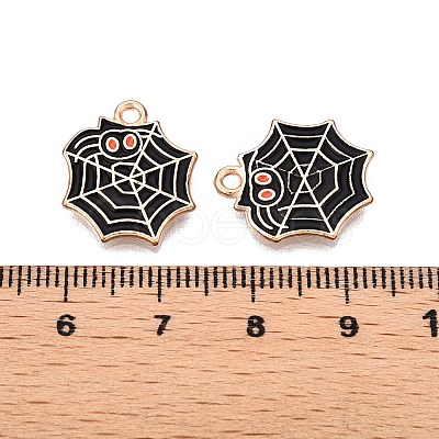 Halloween Theme Alloy Enamel Pendants PALLOY-N176-35-RS-1