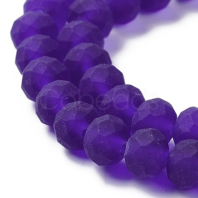 Transparent Glass Beads Strands EGLA-A034-T8mm-MD06-1