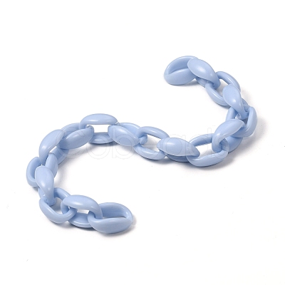 Handmade Acrylic Cable Chains AJEW-JB00690-01-1