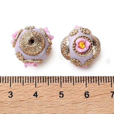 Handmade Polymer Clay Indonesia Beads IPDL-H001-22KCG-02-1