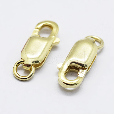 925 Sterling Silver Lobster Claw Clasps STER-K167-075A-G-1