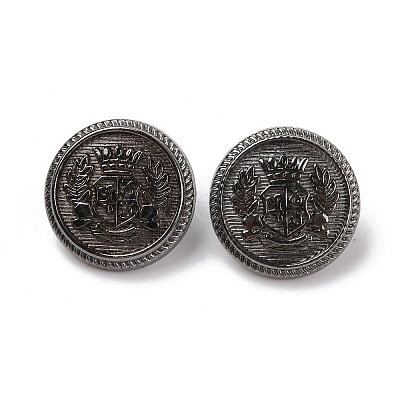 Alloy Shank Buttons BUTT-WH0027-15B-01-1