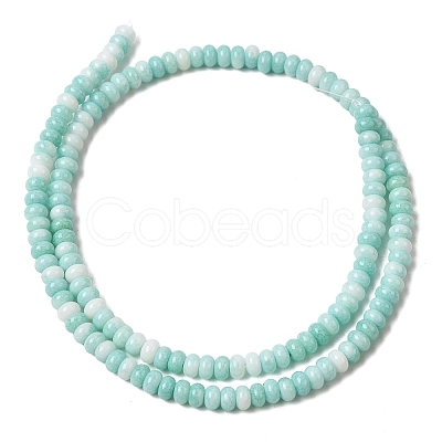 Cracked Opaque Glass Beads Strand X-GLAA-D306-A10-1