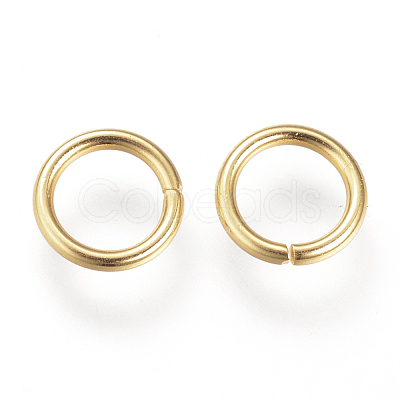 304 Stainless Steel Open Jump Rings STAS-Q186-02G-8x1.2-1