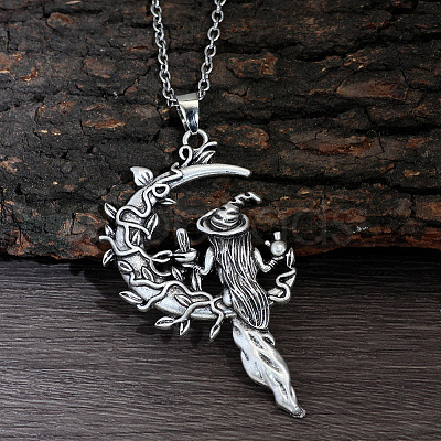 Tibetan Style Zinc Alloy Pendant Necklaces for Women FS-WGBD114-02-1
