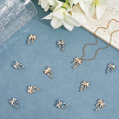 12Pcs 2 Colors Brass Pendants KK-BBC0020-25-1