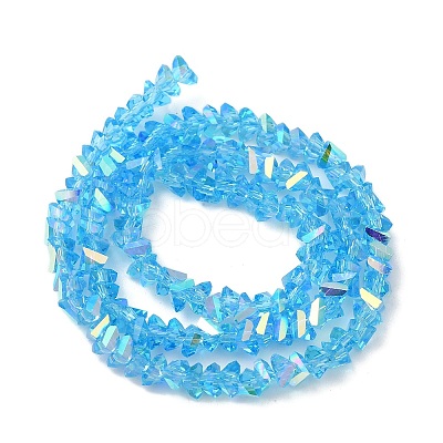 Transparent Glass Beads Strands EGLA-P061-04A-AB05-1