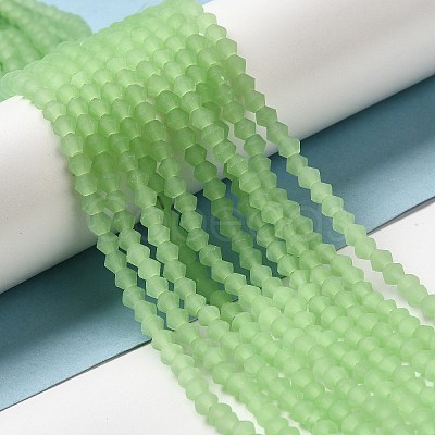 Imitation Jade Frosted Glass Bead Strands EGLA-A039-J2mm-MD01-1