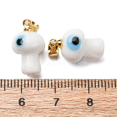 Handmade Lampwork Pendants LAMP-S069-06G-01-1