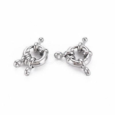 Brass Spring Ring Clasps X-KK-S356-112P-NF-1