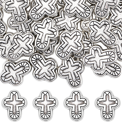 50Pcs Tibetan Style Alloy Beads FIND-SC0021-24-1