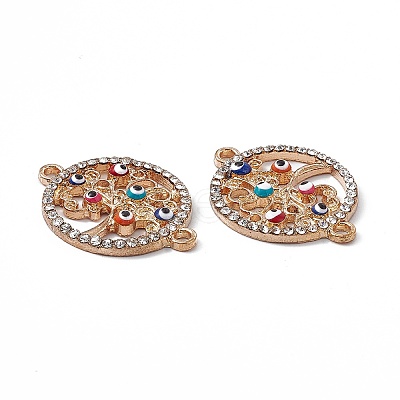 Alloy Crystal Rhinestones Connector Charms FIND-A024-68A-KCG-1