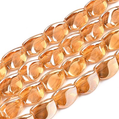 Electroplate Glass Beads Strand EGLA-S188-23-1