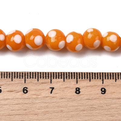 Handmade Lampwork Beads LAMP-D002-8mm-01I-1