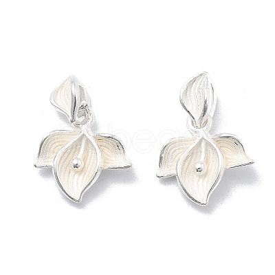 925 Sterling Silver Flower Charms STER-D302-08A-S-1