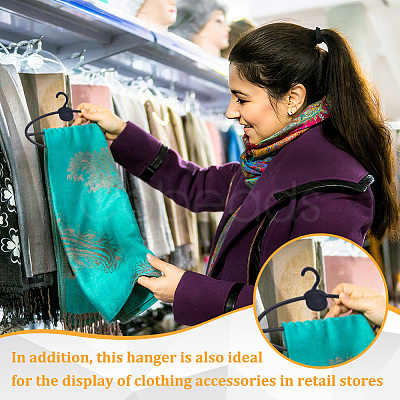 Plastic Scarf Display Hangers AJEW-WH0504-67C-1