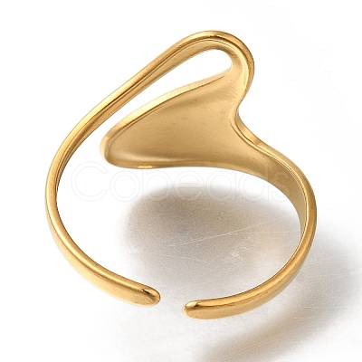 304 Stainless Steel Cuff Rings for Women RJEW-Z074-14G-1