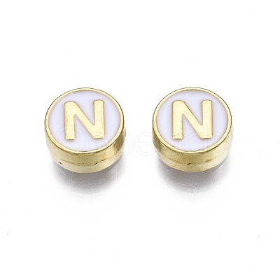 Alloy Enamel Beads X-ENAM-N052-006-01N-RS-1
