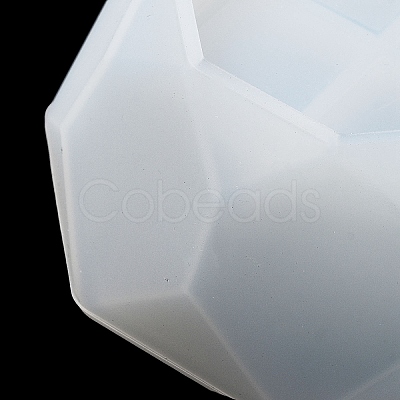 Faceted Octagon DIY Silicone Candle Cup Molds DIY-P078-07-1